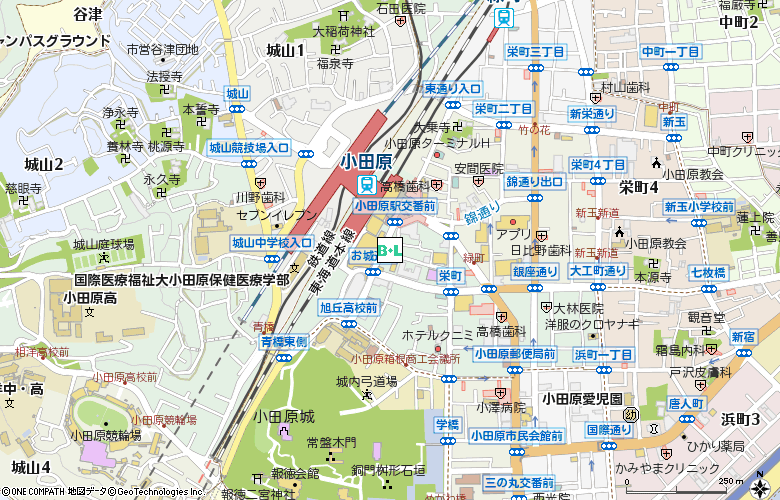 高橋コンタクトレンズ研究所付近の地図